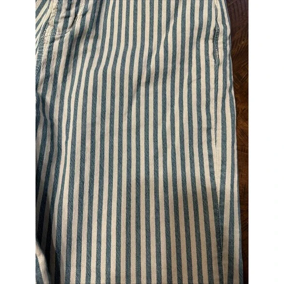 We The Free Free People Jeans 28x28 Blue Wide Leg Denim High Rise Distressed - Picture 10 of 11